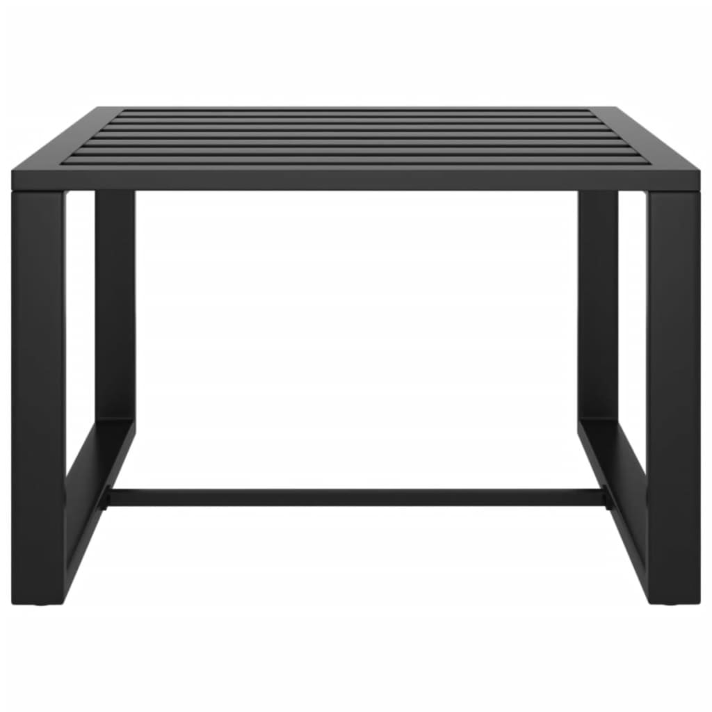 Set Divani da Giardino 9 pz con Cuscini in Alluminio Antracite - immagine 7