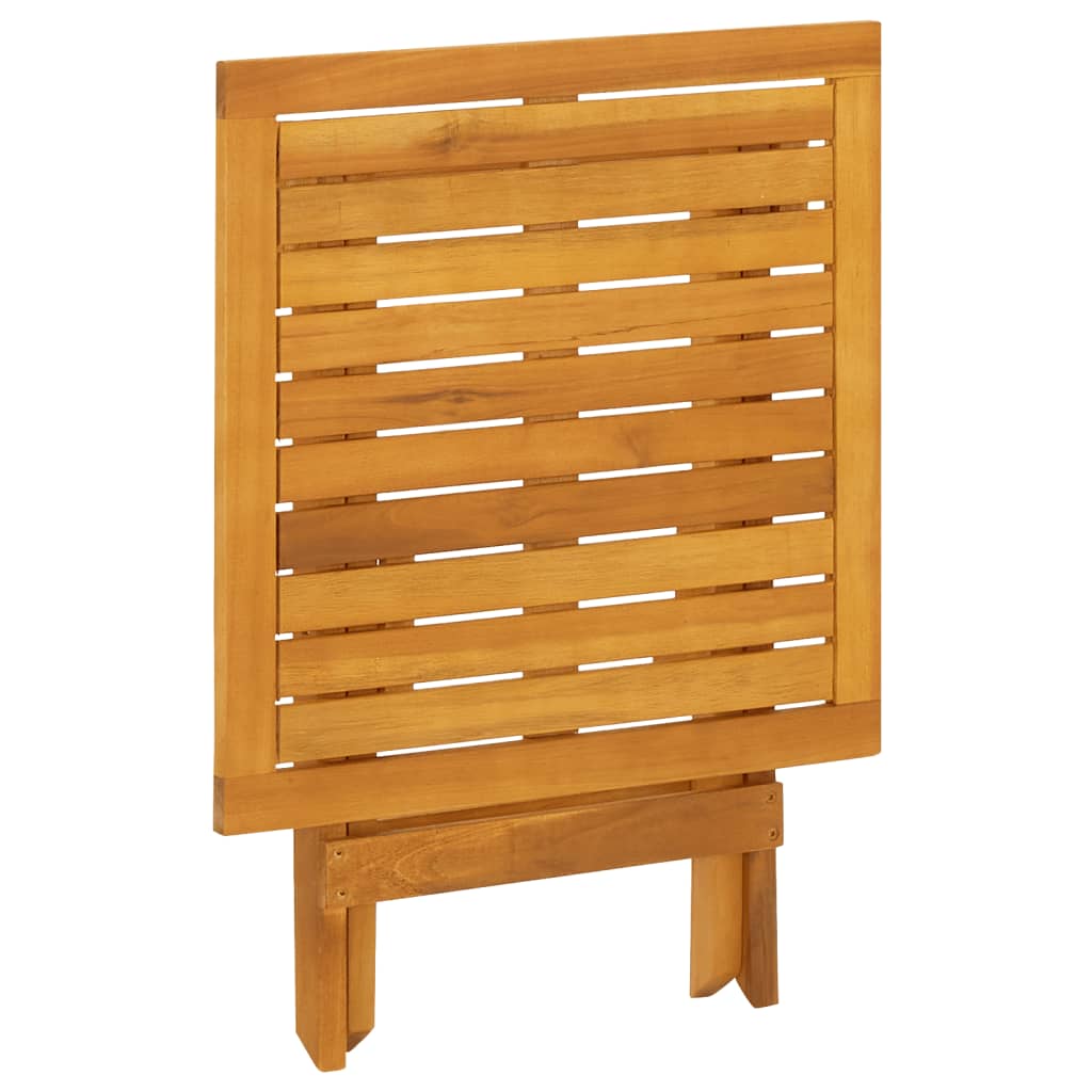 Sdraio da Esterno con Poggiapiedi e Tavolo in Massello d'Acacia - immagine 7