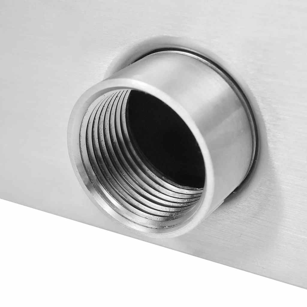 Fontana per Piscina in Acciaio Inossidabile 50x30x90 cm Argento - immagine 6