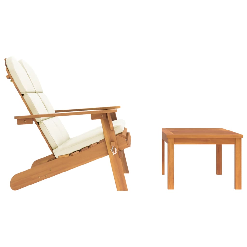 Set Salotto da Giardino Adirondack 2pz Legno Massello di Acacia - immagine 4