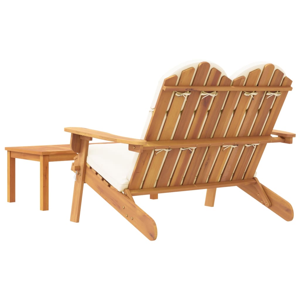 Set Salotto da Giardino Adirondack 2pz Legno Massello di Acacia - immagine 5