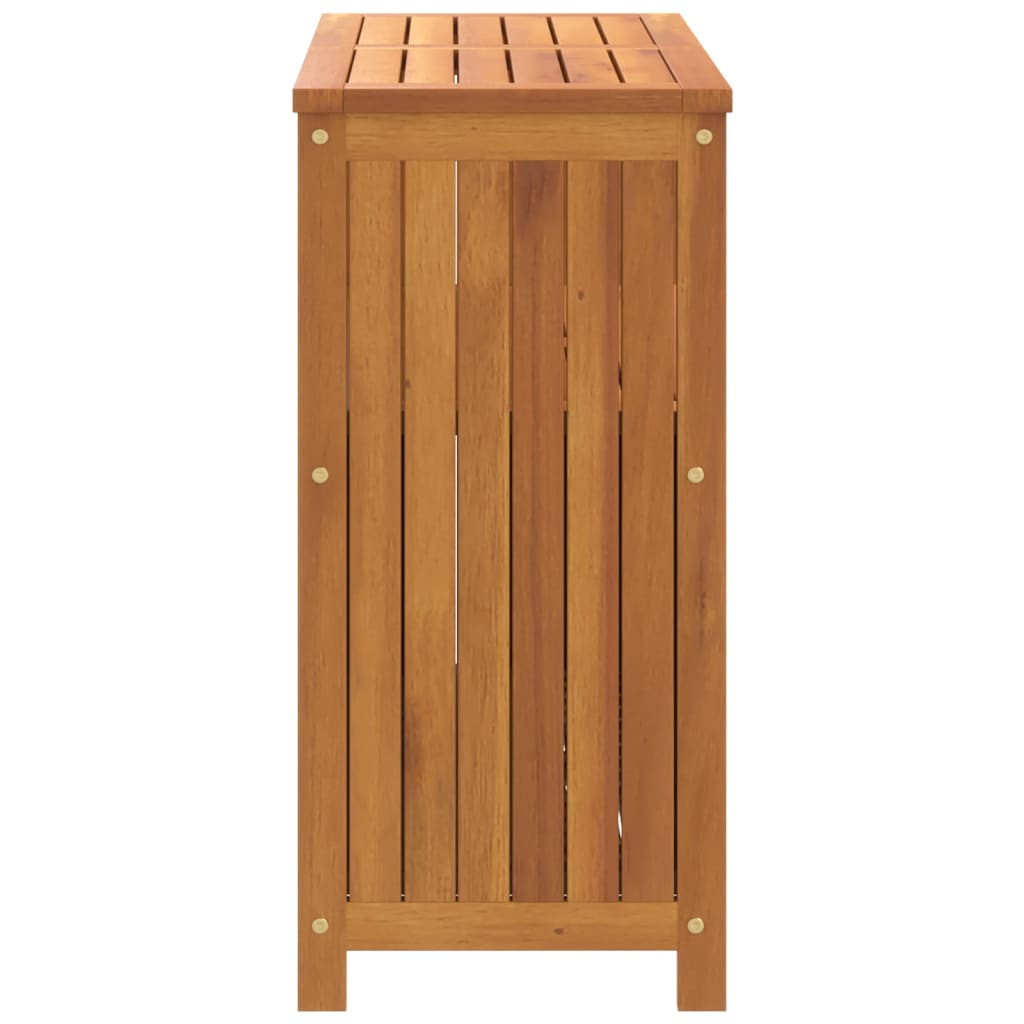 Tavolo Consolle da Giardino 80x35x75 cm Legno Massello Acacia - immagine 5