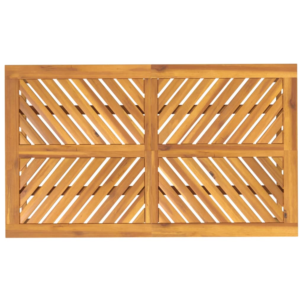 Tavolo da Pranzo da Giardino 90x90x74 cm Legno Massello Acacia - immagine 4