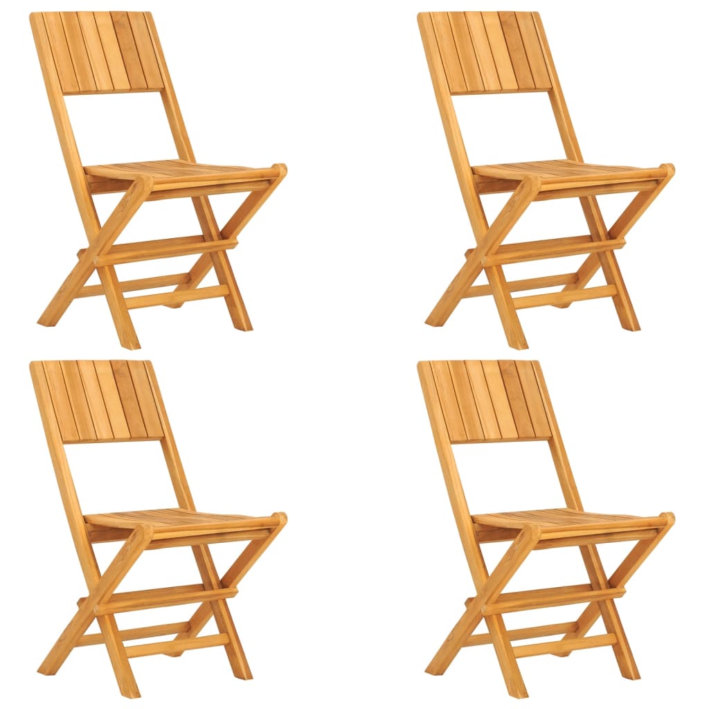 Set da Pranzo per Giardino 5 pz in Legno Massello di Teak - immagine 3