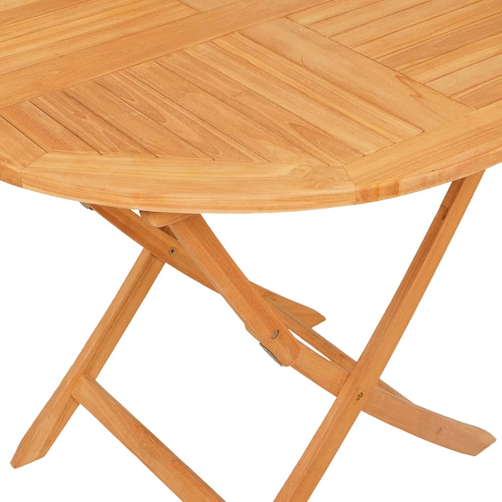Set da Pranzo per Giardino 5 pz in Legno Massello di Teak - immagine 6