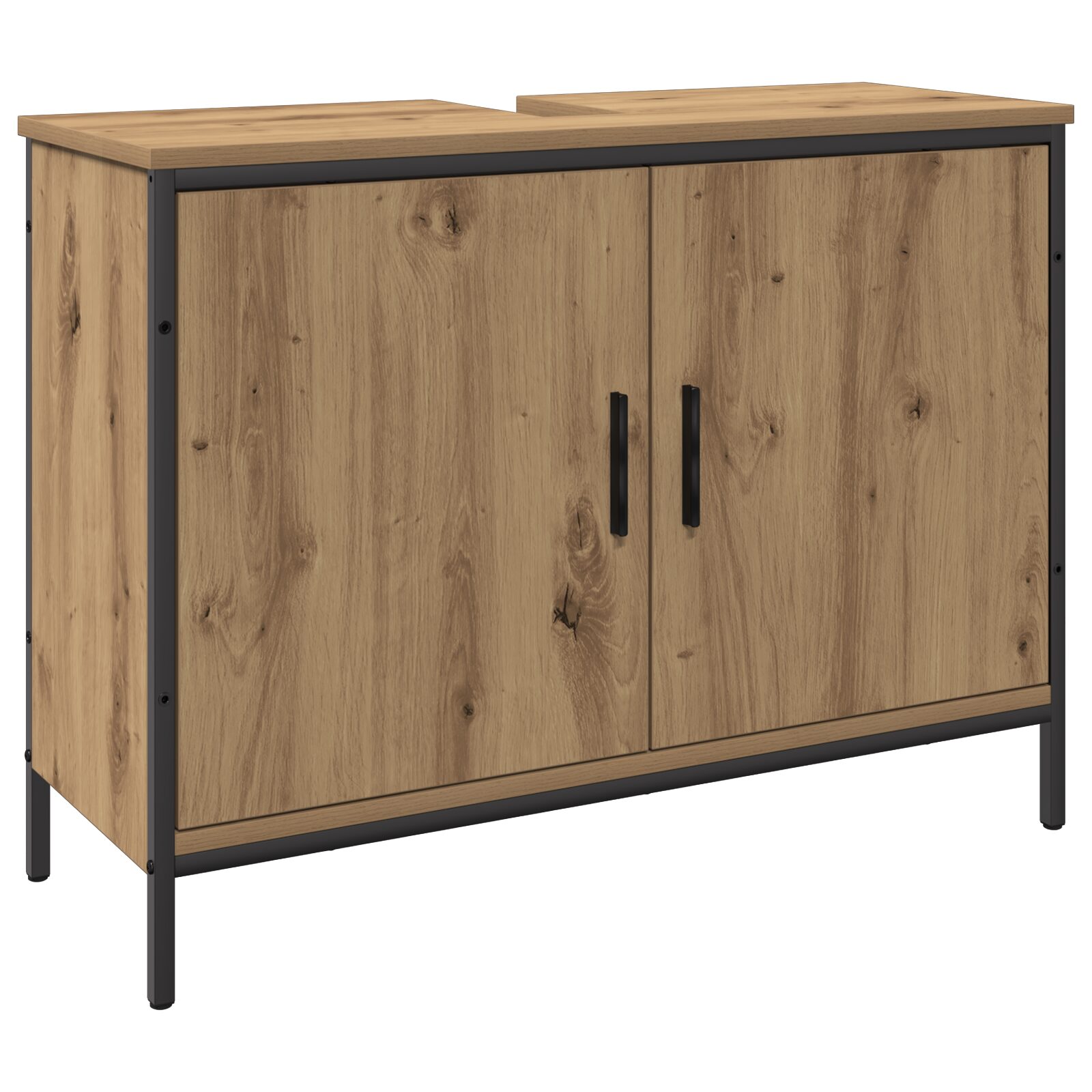 Set di mobili da bagno 3 pezzi in legno ingegnerizzato rovere Artisan - immagine 5