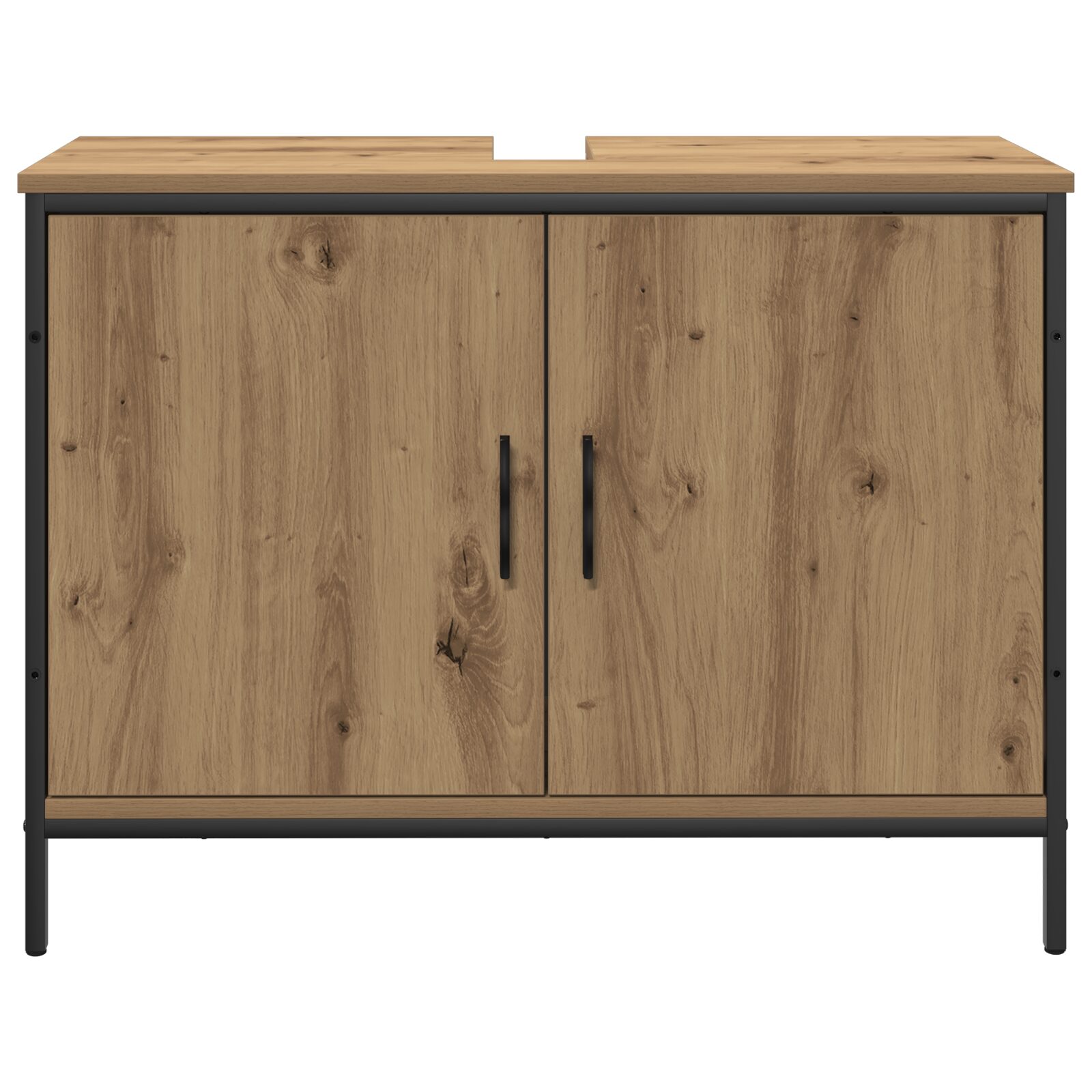 Set di mobili da bagno 3 pezzi in legno ingegnerizzato rovere Artisan - immagine 7