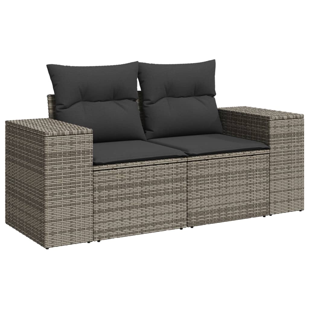Set Divano da Giardino 6 pz con Cuscini Beige in Polyrattan - immagine 3