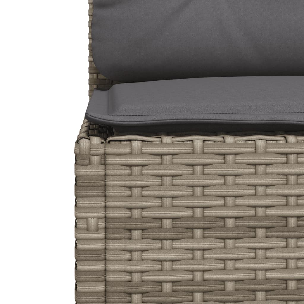 Set Divano da Giardino 6 pz con Cuscini Beige in Polyrattan - immagine 5