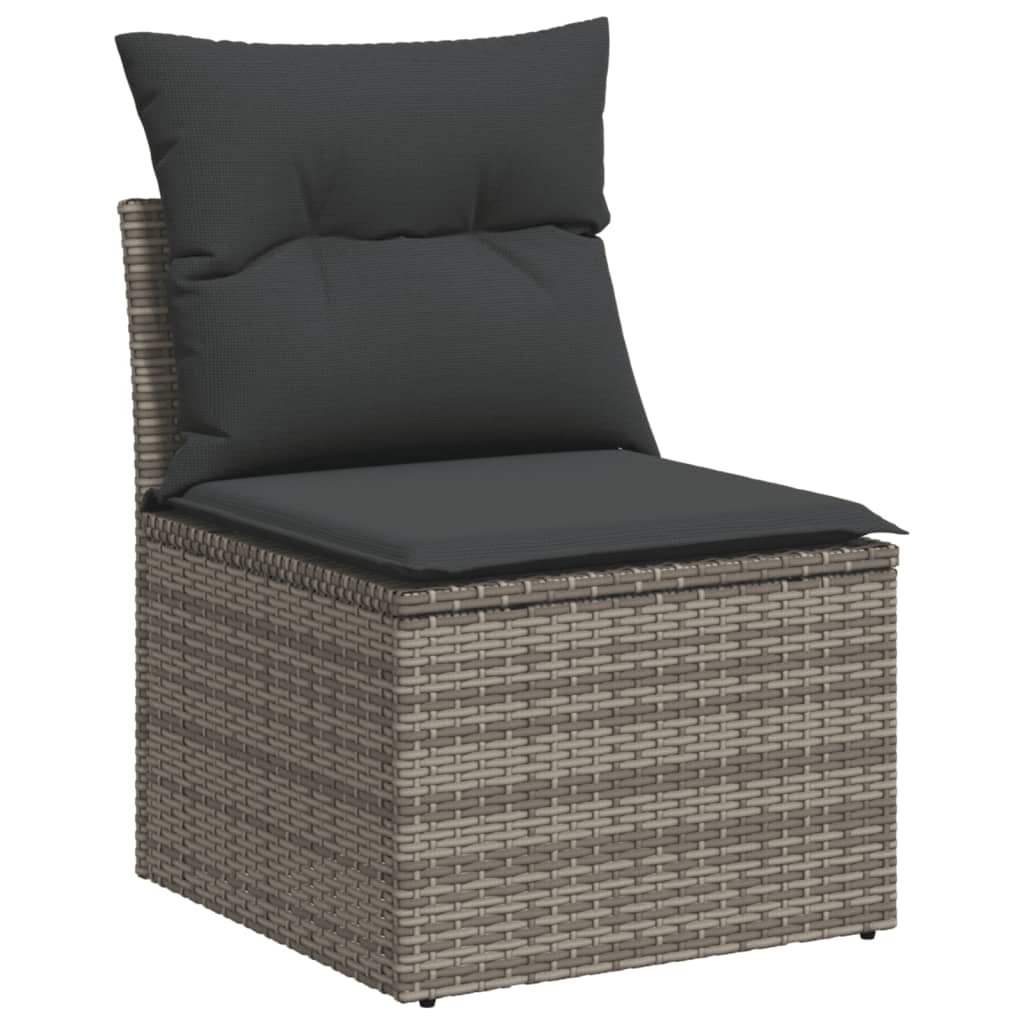 Set Divano da Giardino 8 pz con Cuscini Beige in Polyrattan - immagine 3