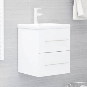 Mobile Lavabo Bianco 41x38,5x48 cm in Legno Multistrato