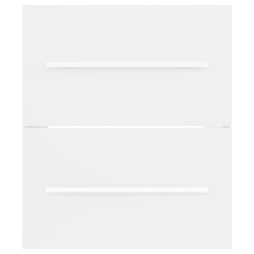 Mobile Lavabo Bianco 41x38,5x48 cm in Legno Multistrato - immagine 3