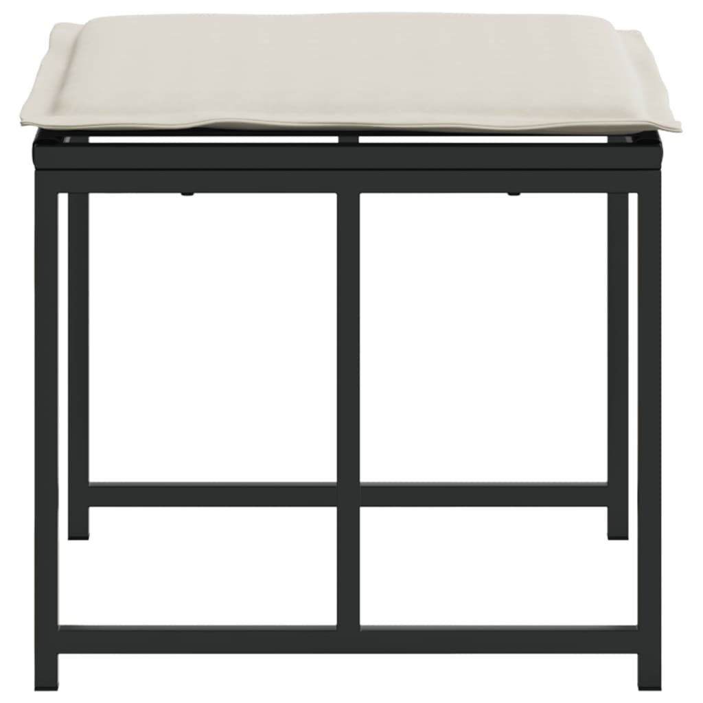 Sgabelli da Bar 4 pz Neri in Polyrattan - immagine 4