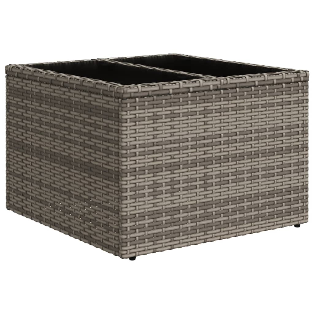 Set Divani da Giardino 11 pz con Cuscini in Polyrattan Nero - immagine 6