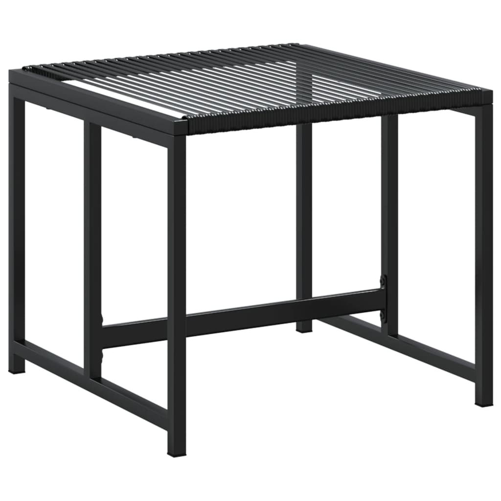 Set da Pranzo da Giardino 9 pz Nero in Polyrattan - immagine 5