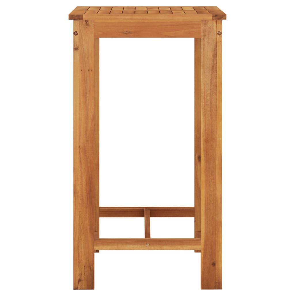 Set Bar da Giardino 5 pz Nero in Legno Acacia e Polyrattan - immagine 6