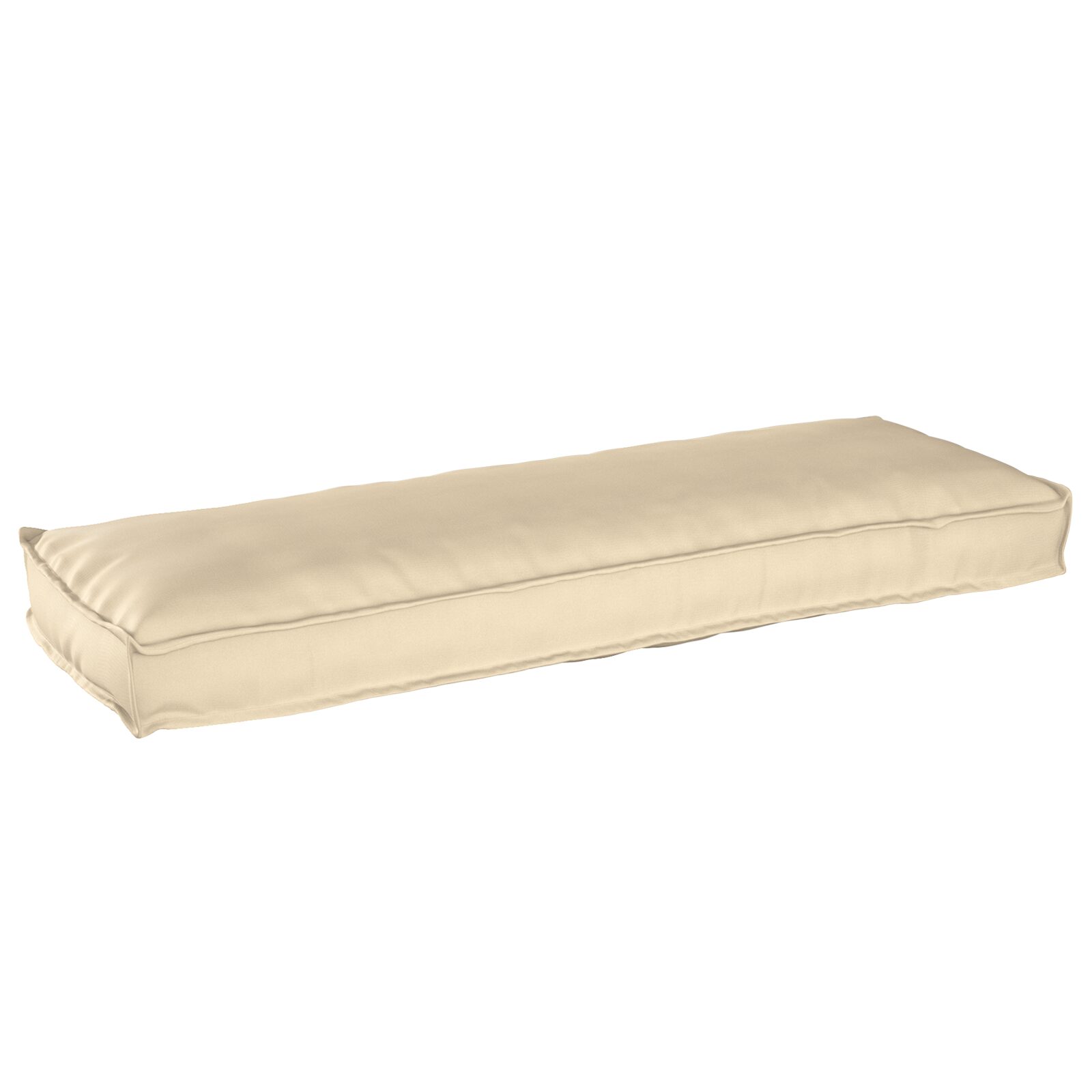 Cuscini per pallet per panca 2 pz Beige 120x40x8 cm Tessuto Oxford - immagine 2
