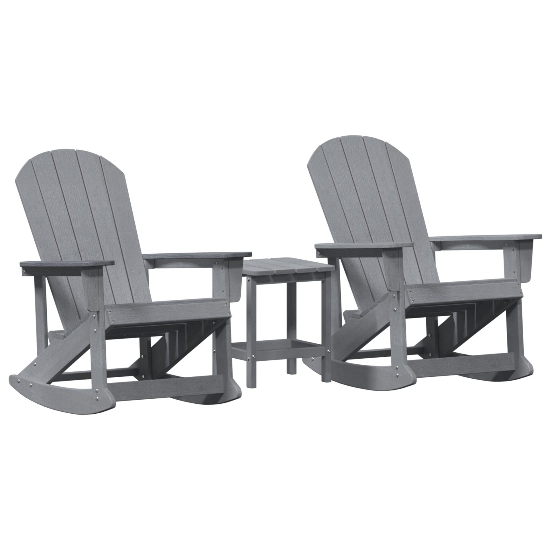 Set Lounge da Giardino 3 pcs Grigio chiaro - immagine 2