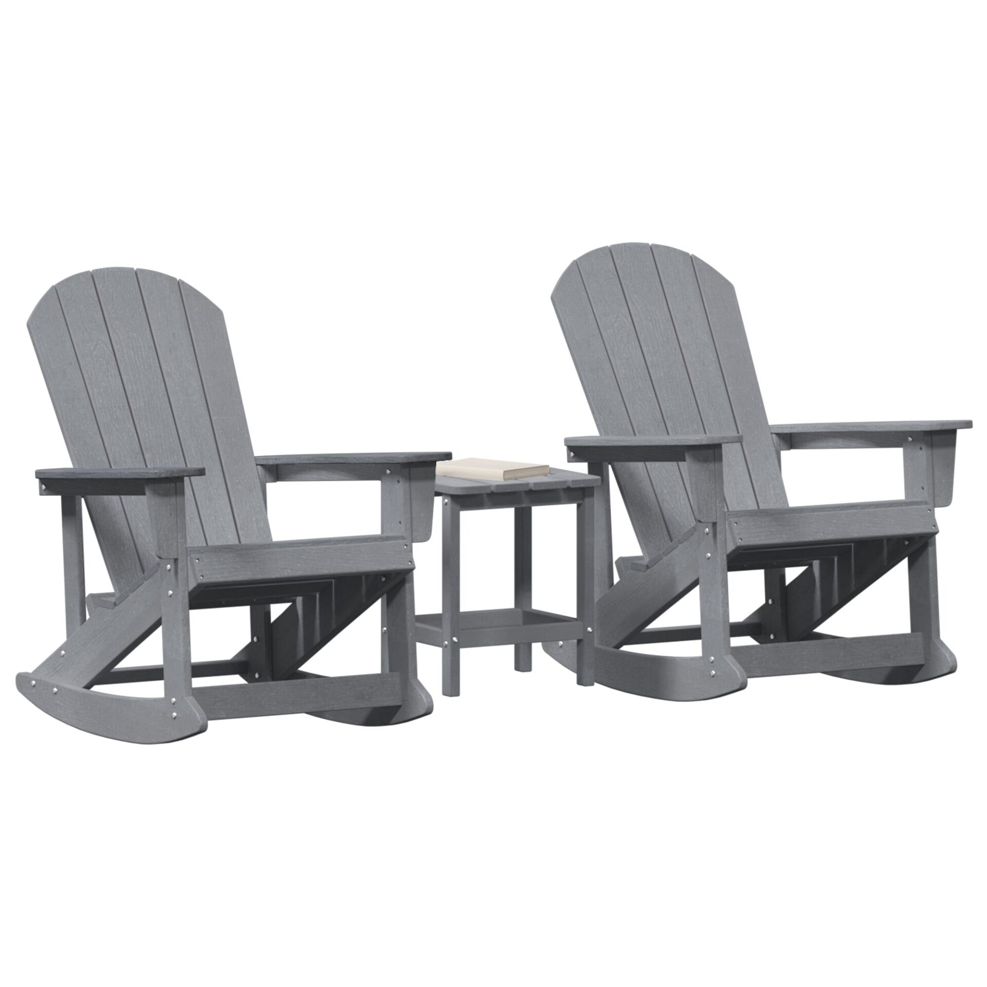 Set Lounge da Giardino 3 pcs Grigio chiaro - immagine 3