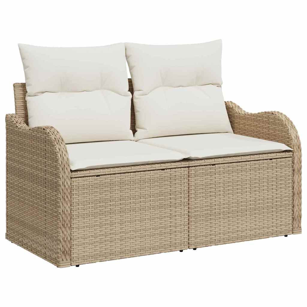 Set Divano da Giardino Beige polyrattan - immagine 4
