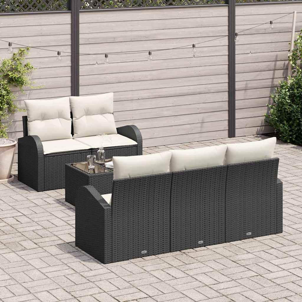 Set Divano da Giardino Marrone 55 x 55 x 37 cm polyrattan - immagine 3
