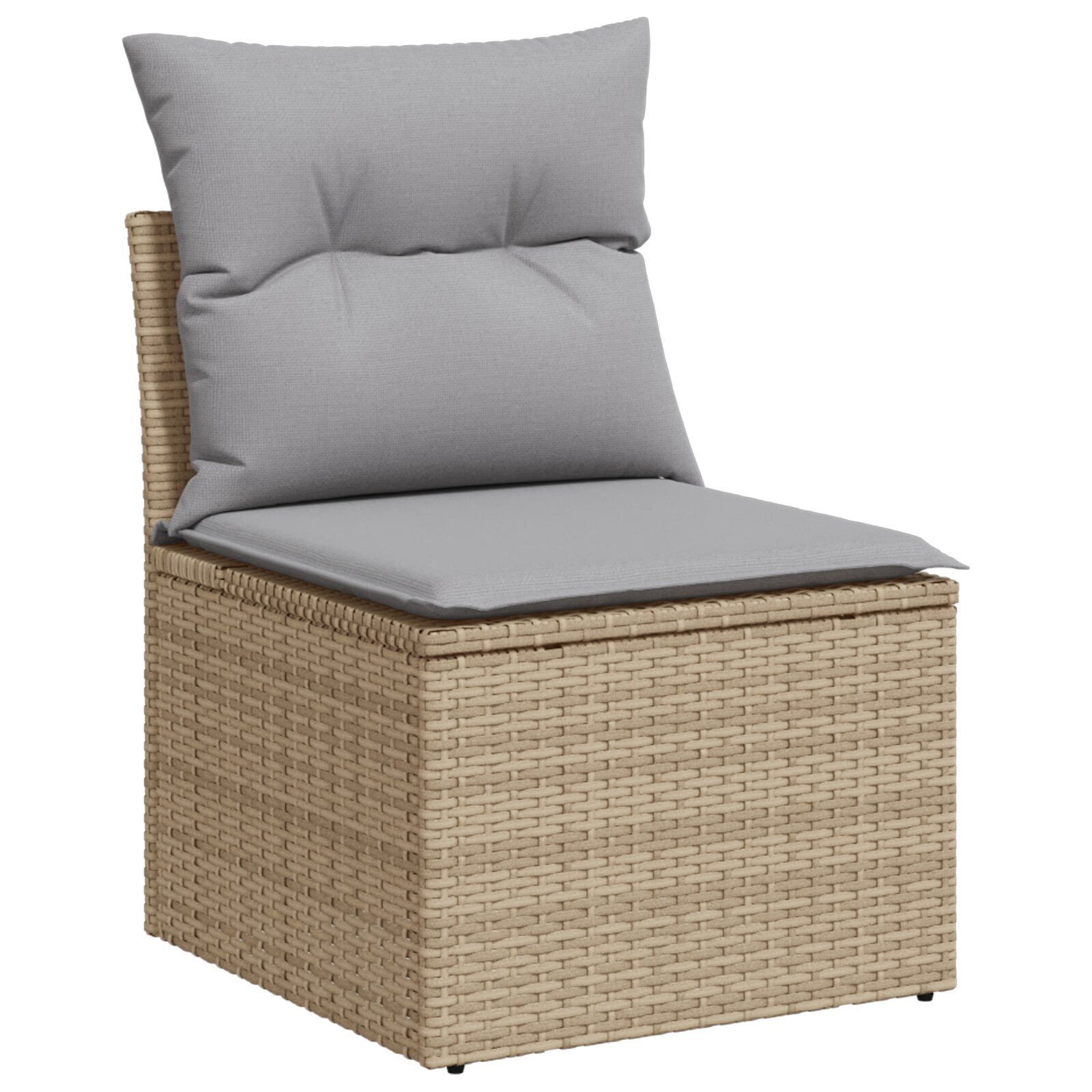 Set di Divani da Giardino da 8 Pezzi con Cuscini Beige in Rattan Poli - immagine 5