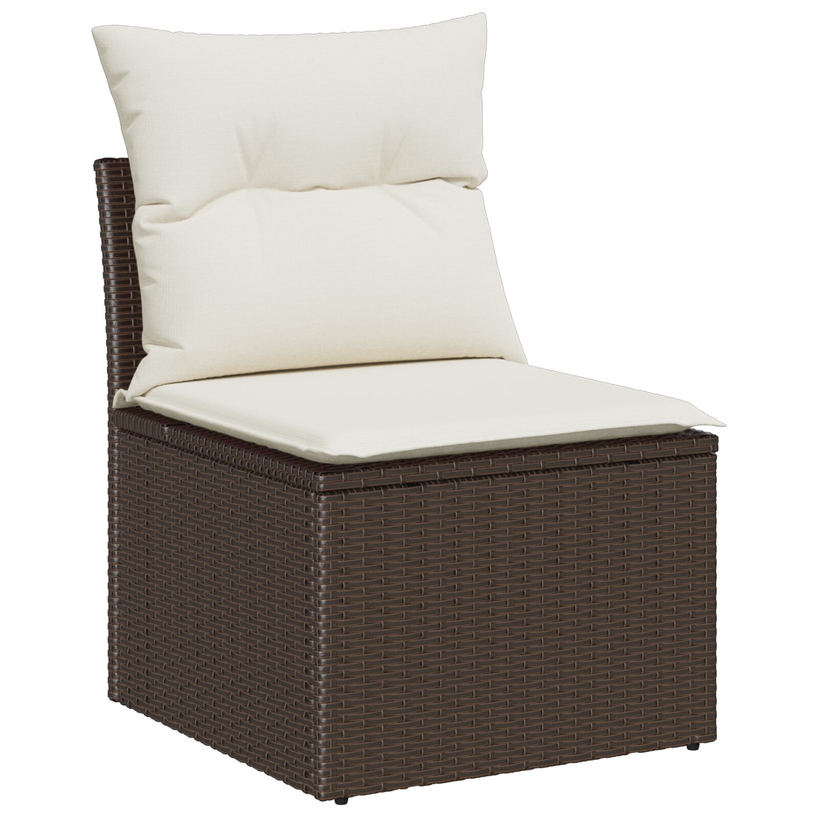 Set Divano da Giardino 8 Pezzi con Cuscini Marrone Rattan Sintetico - immagine 5