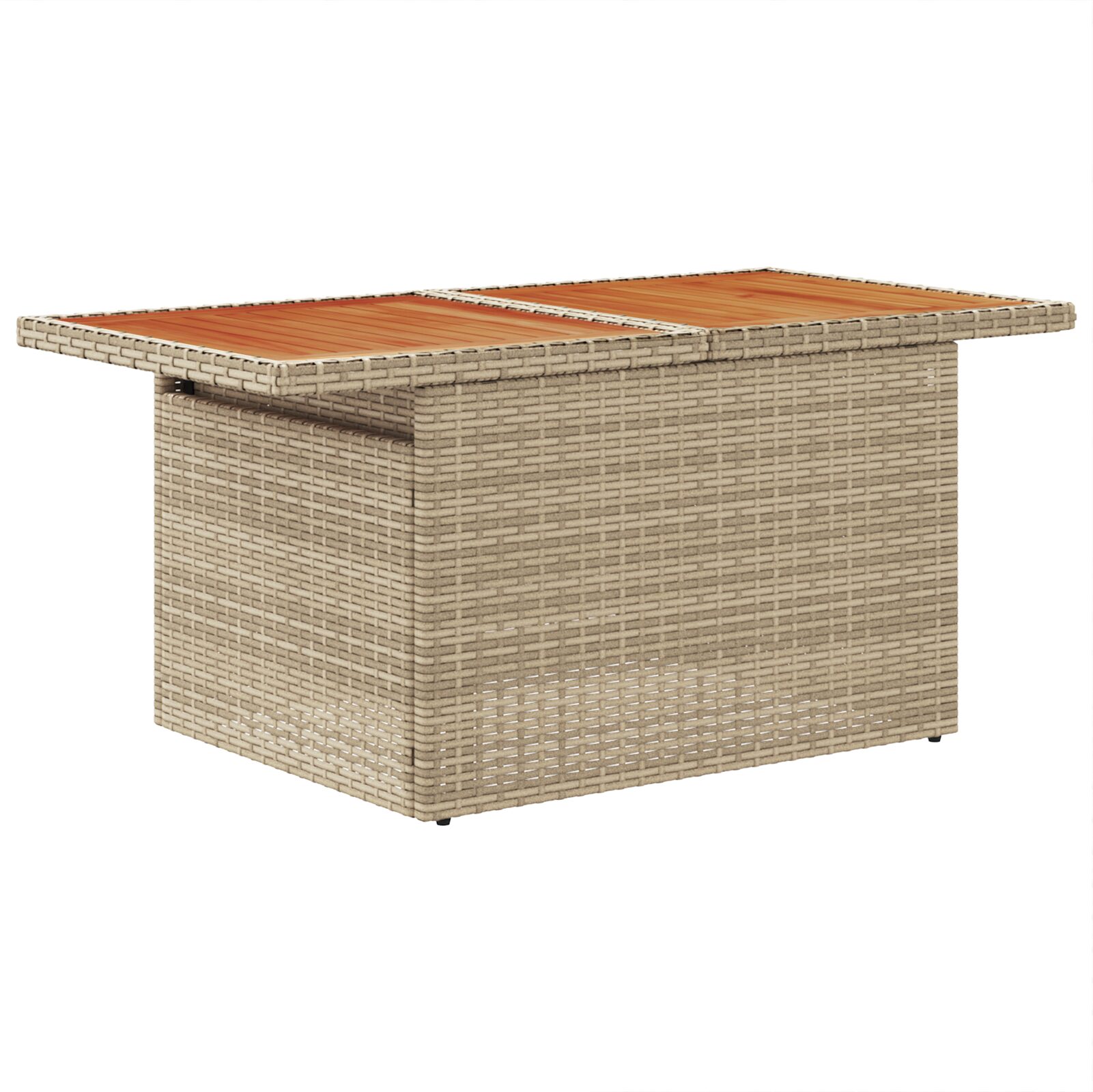 Set di divani da giardino da 7 pezzi con cuscini beige in polyrattan - immagine 6