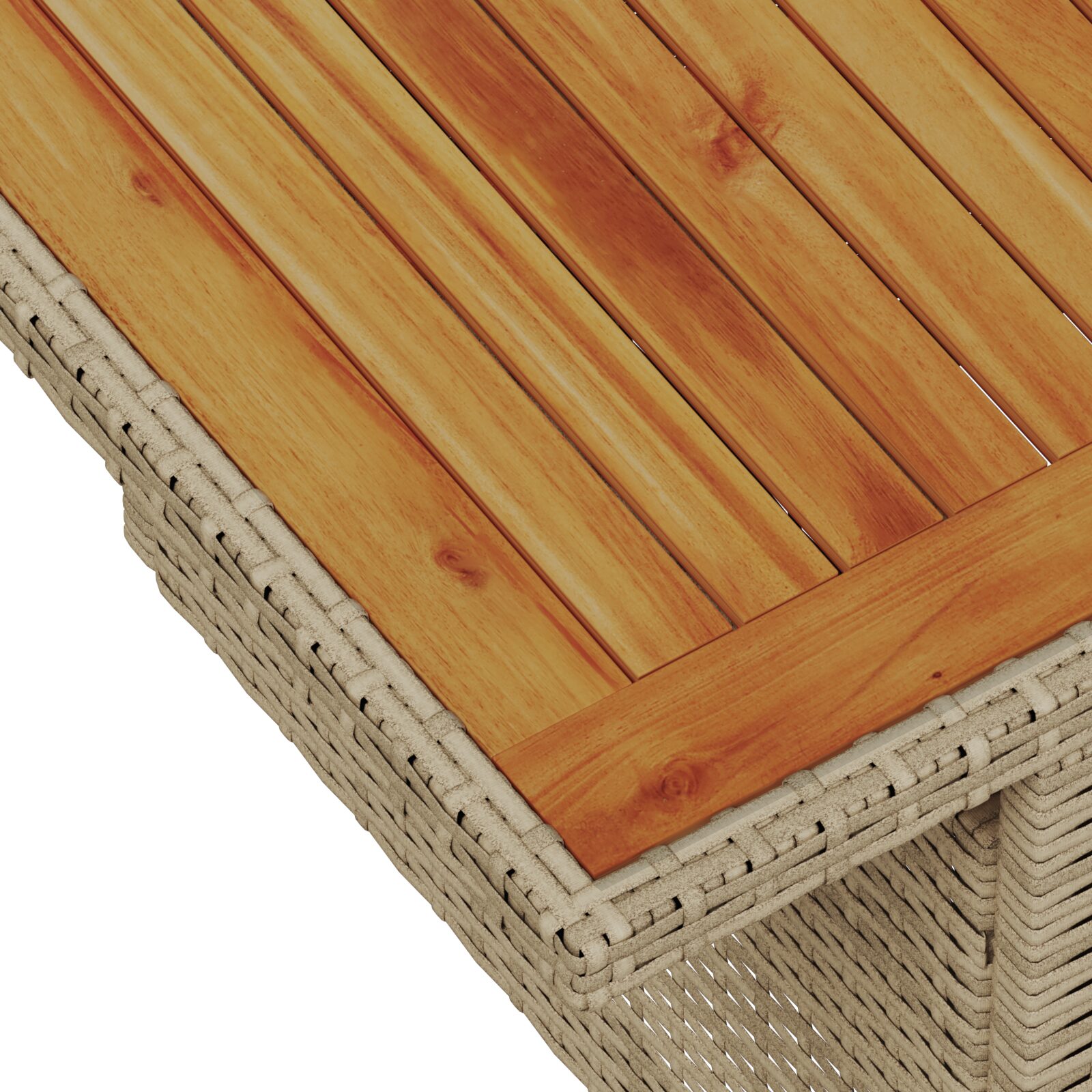 Set di divani da giardino da 7 pezzi con cuscini beige in polyrattan - immagine 9