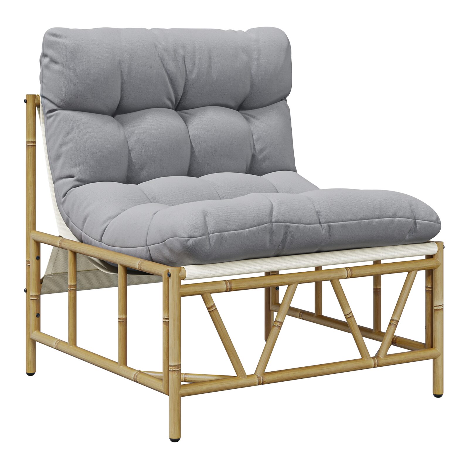 Set di 2 Sedie Relax con Cuscino 60x80x71 cm Acciaio - immagine 4