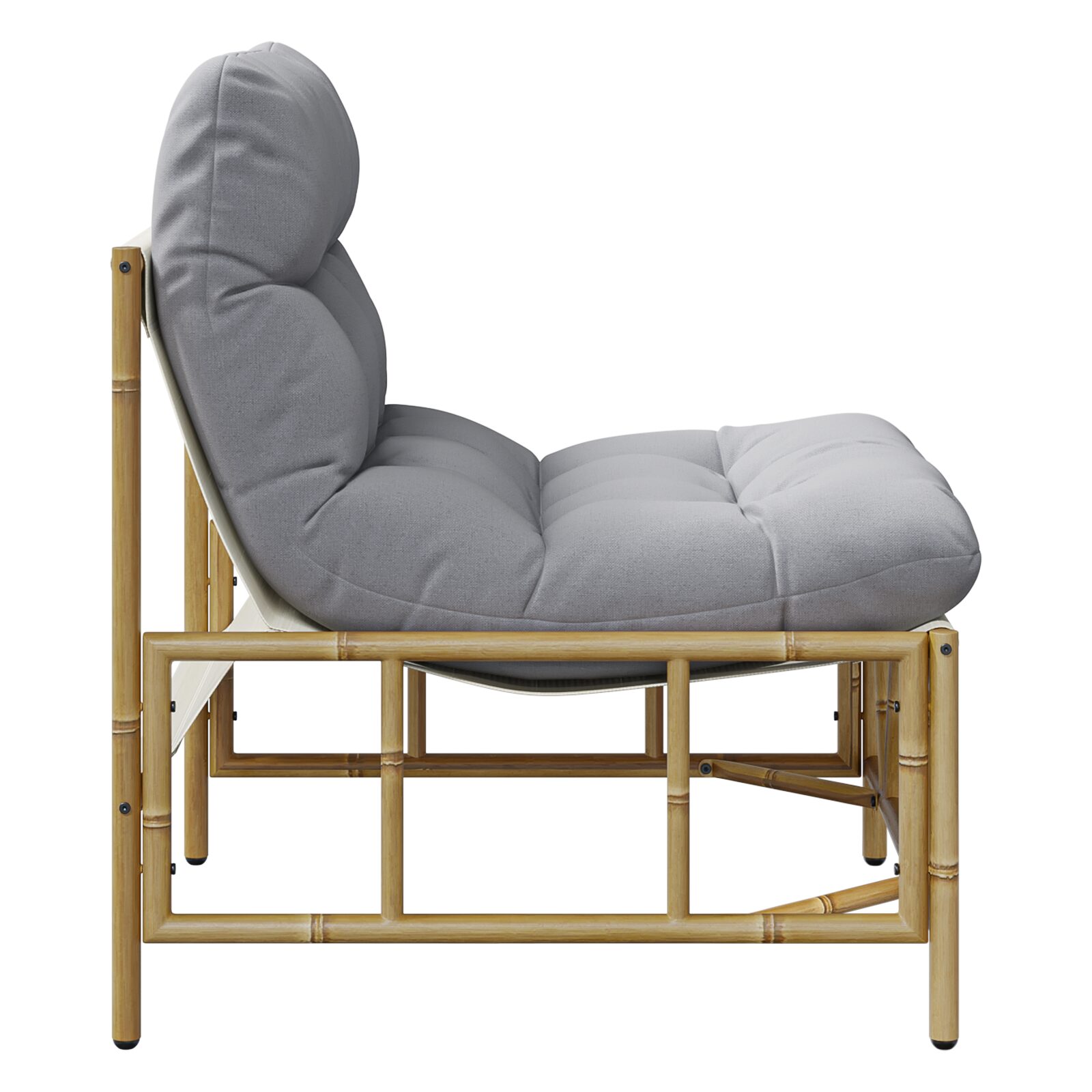 Set di 2 Sedie Relax con Cuscino 60x80x71 cm Acciaio - immagine 7