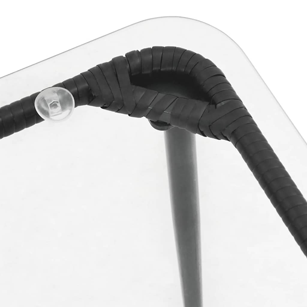 Tavolo da Giardino Nero 80 x 40 x 45,5 cm polyrattan - immagine 8
