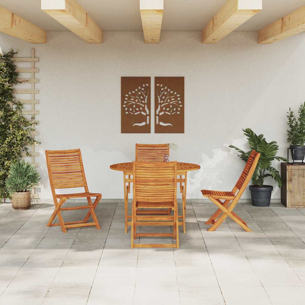 Set da Pranzo per Giardino 5 pcs Marrone - immagine 4