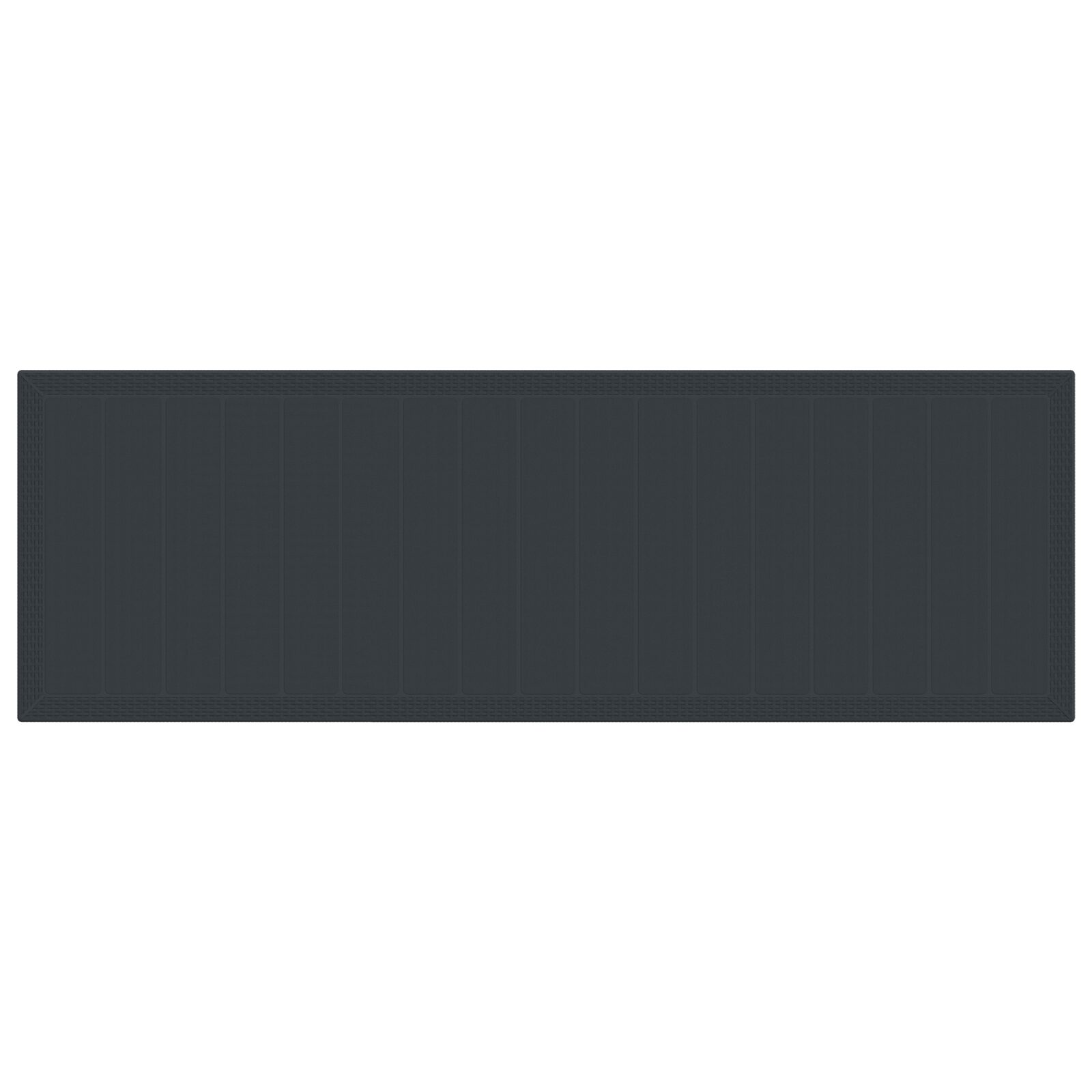 Set da Pranzo Giardino 13 Pezzi Antracite Poly Rattan - immagine 6