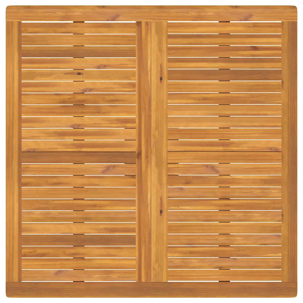 Set da Pranzo da Giardino 5 Pezzi Legno Massello di Acacia - immagine 8