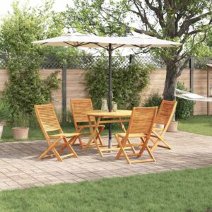 Set da Pranzo per Giardino 5 pcs Marrone
