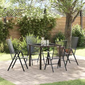 Set da Pranzo per Giardino 3 pcs Antracite