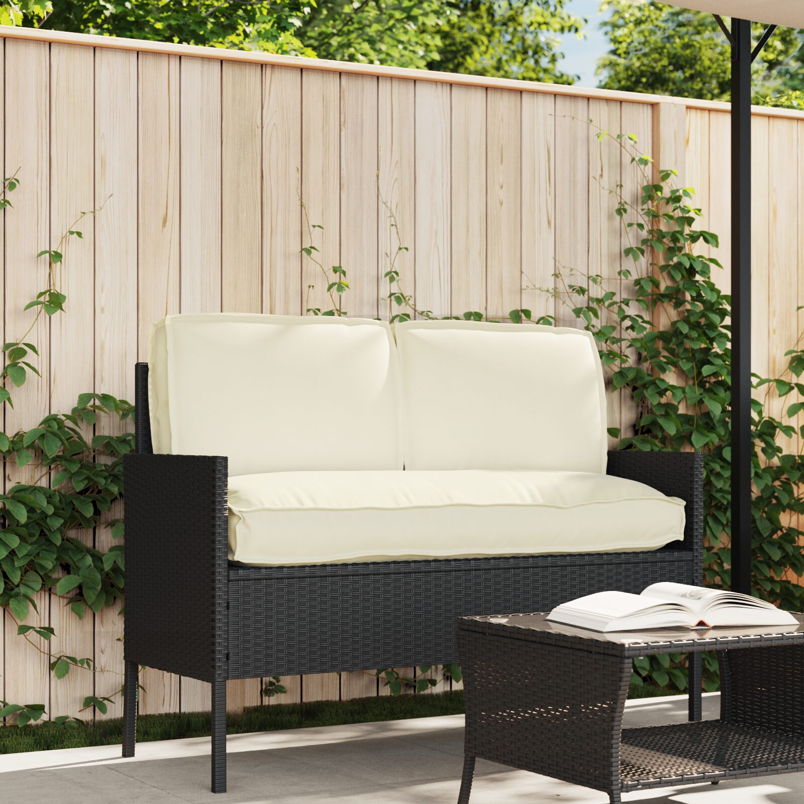 Set di Cuscini per Pallet con cuscino 3 pcs Crema - immagine 4