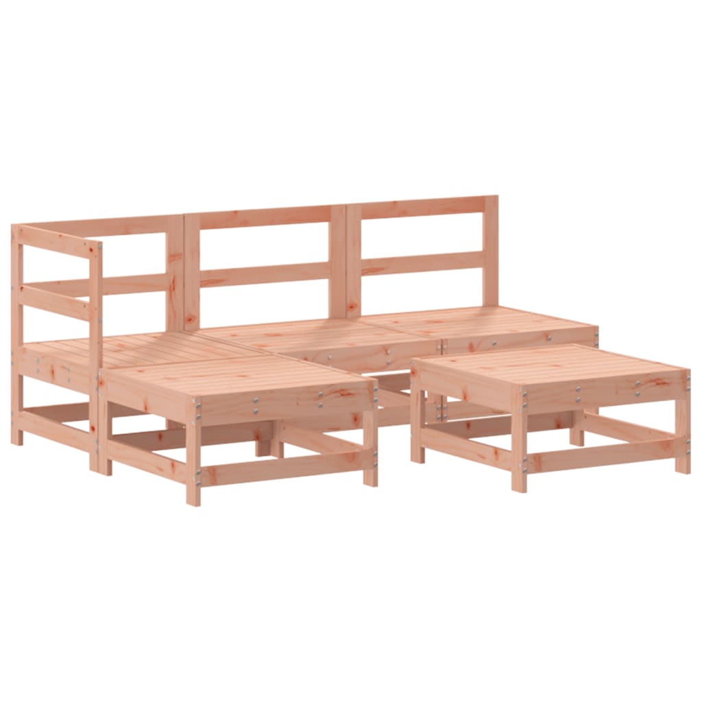 Set Divani Giardino 5 pz con Cuscini Legno Massello di Douglas - immagine 3
