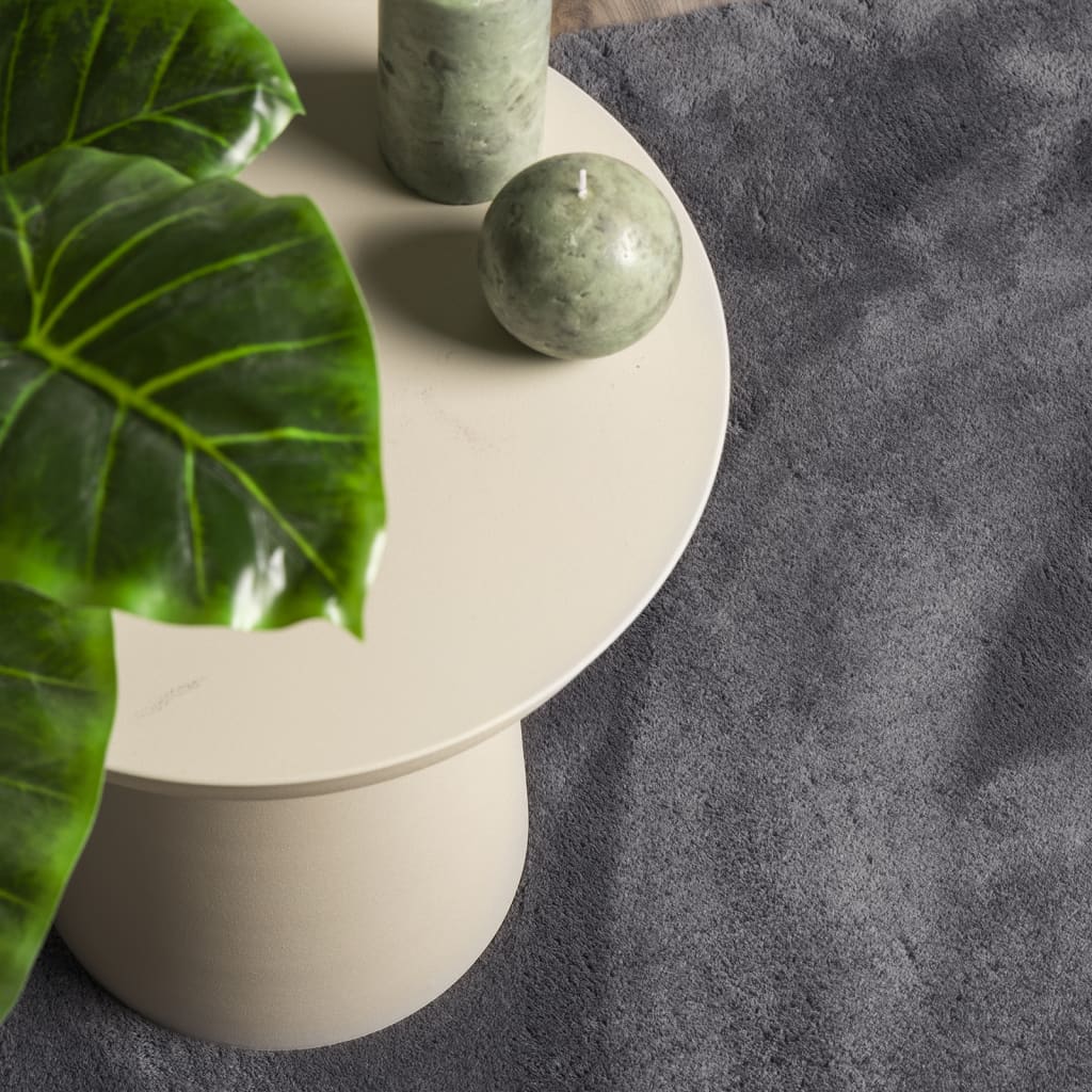 Tappeto a Pelo Corto HUARTE Morbido Lavabile Antracite 60x110cm - immagine 6