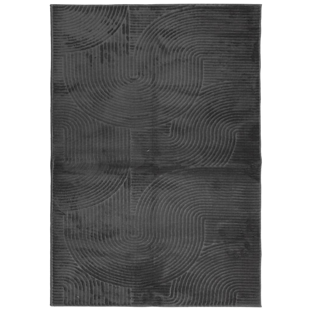 Tappeto IZA a Pelo Corto Aspetto Scandinavo antracite 160x230cm - immagine 2