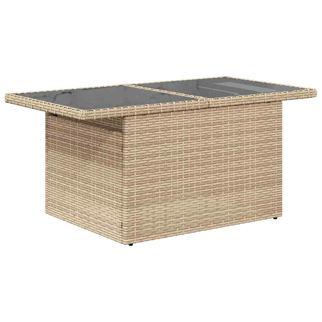 Set Divano da Giardino 6 pz con Cuscini Beige in Polyrattan - immagine 4