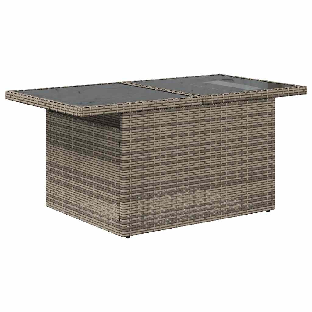 Set Divani Giardino 8 pz con Cuscini Marrone Polyrattan Acacia - immagine 4