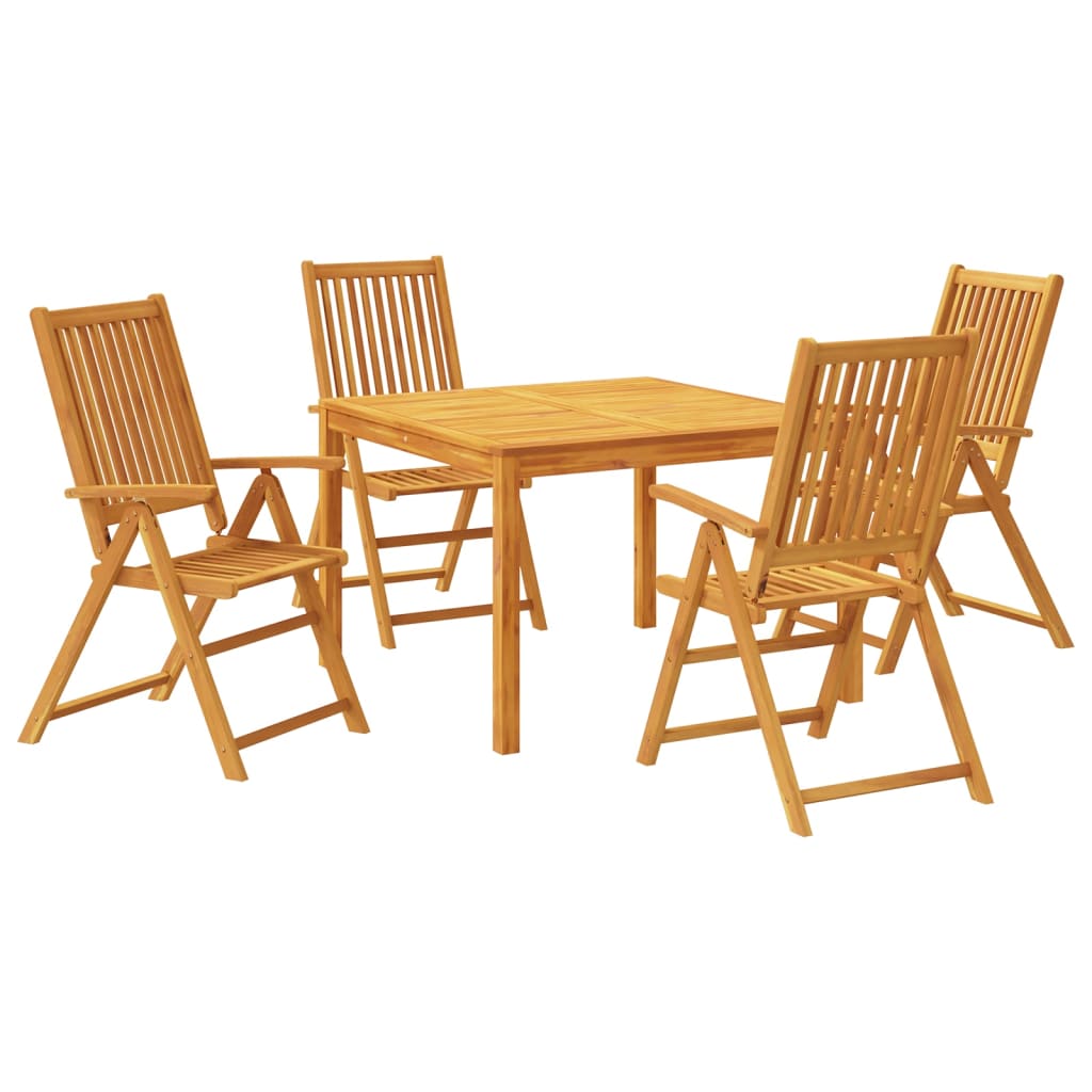 Set da Pranzo per Giardino 3 pz in Legno Massello di Acacia - immagine 2