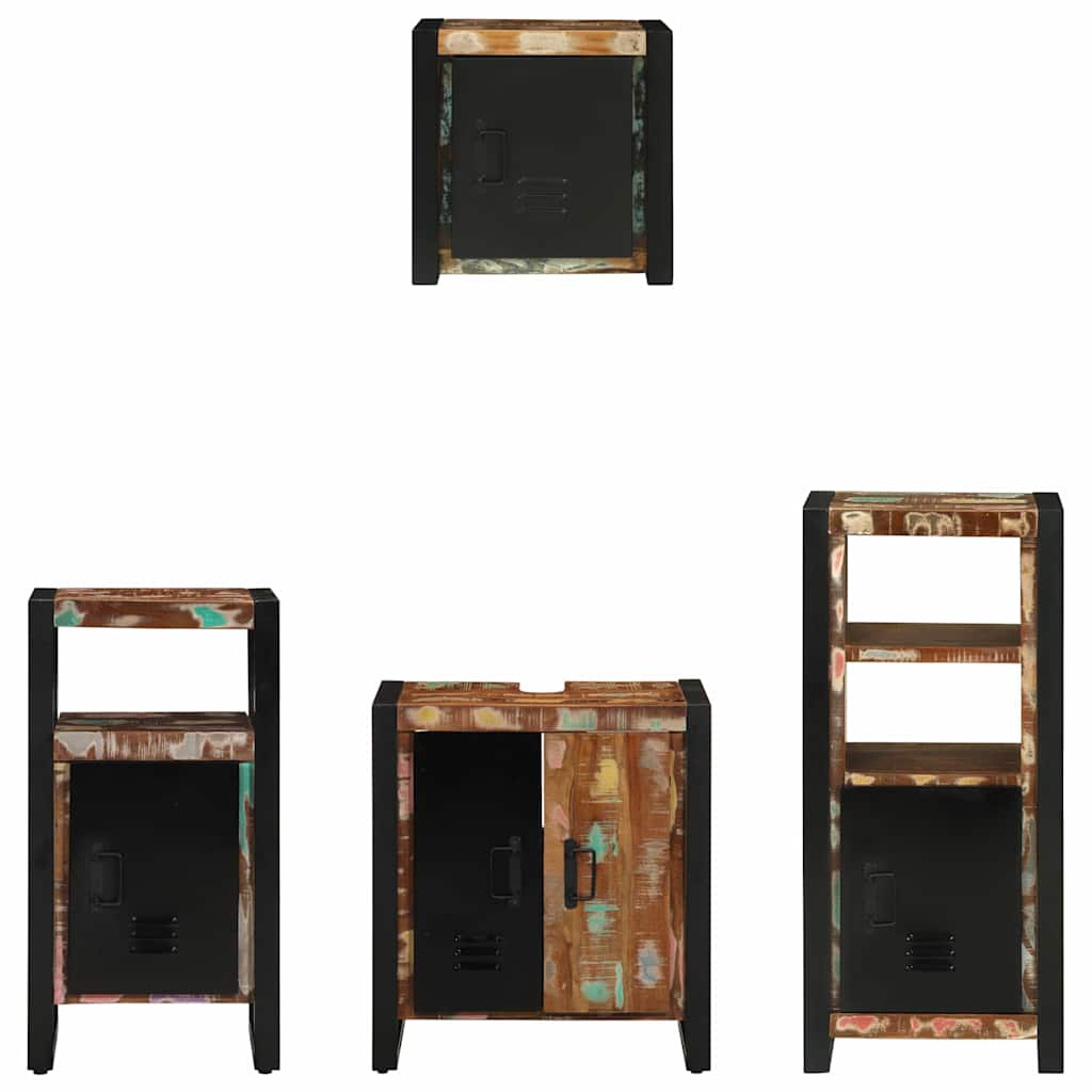 Set di mobili per il bagno 4 pcs Legno di mango massello - immagine 8