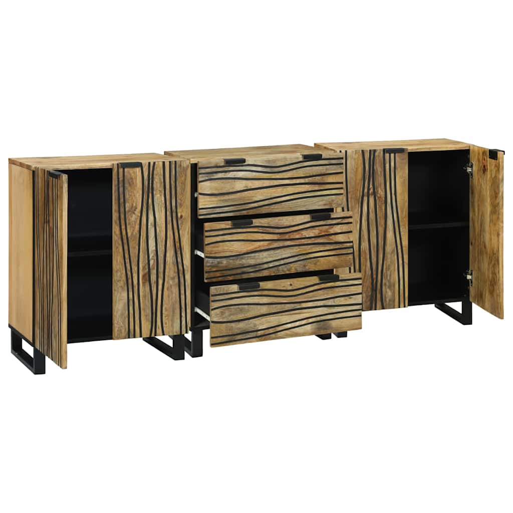 Set di mobili per il bagno 3 pcs Marrone Legno multistrato - immagine 2