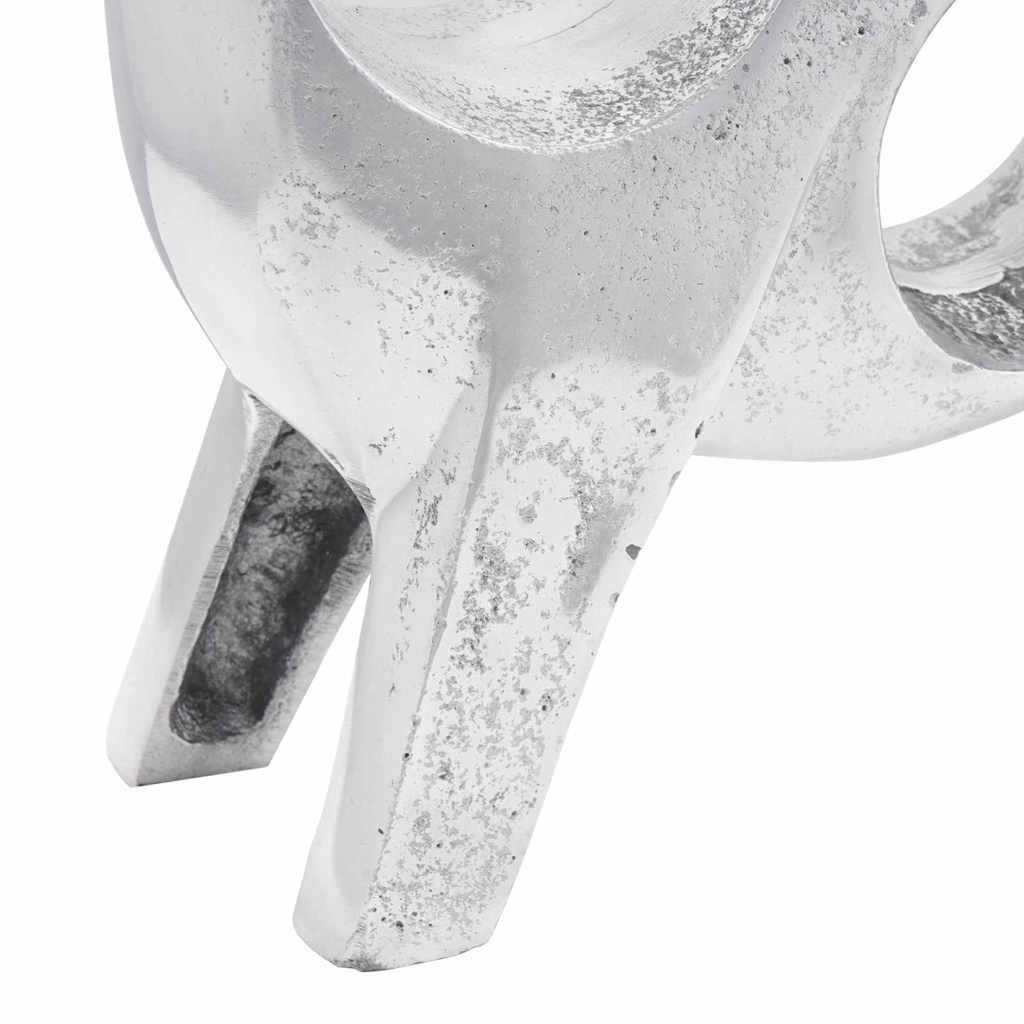 Scultura di toro Argento 22 x 9.5 x 34 cm Alluminio - immagine 6
