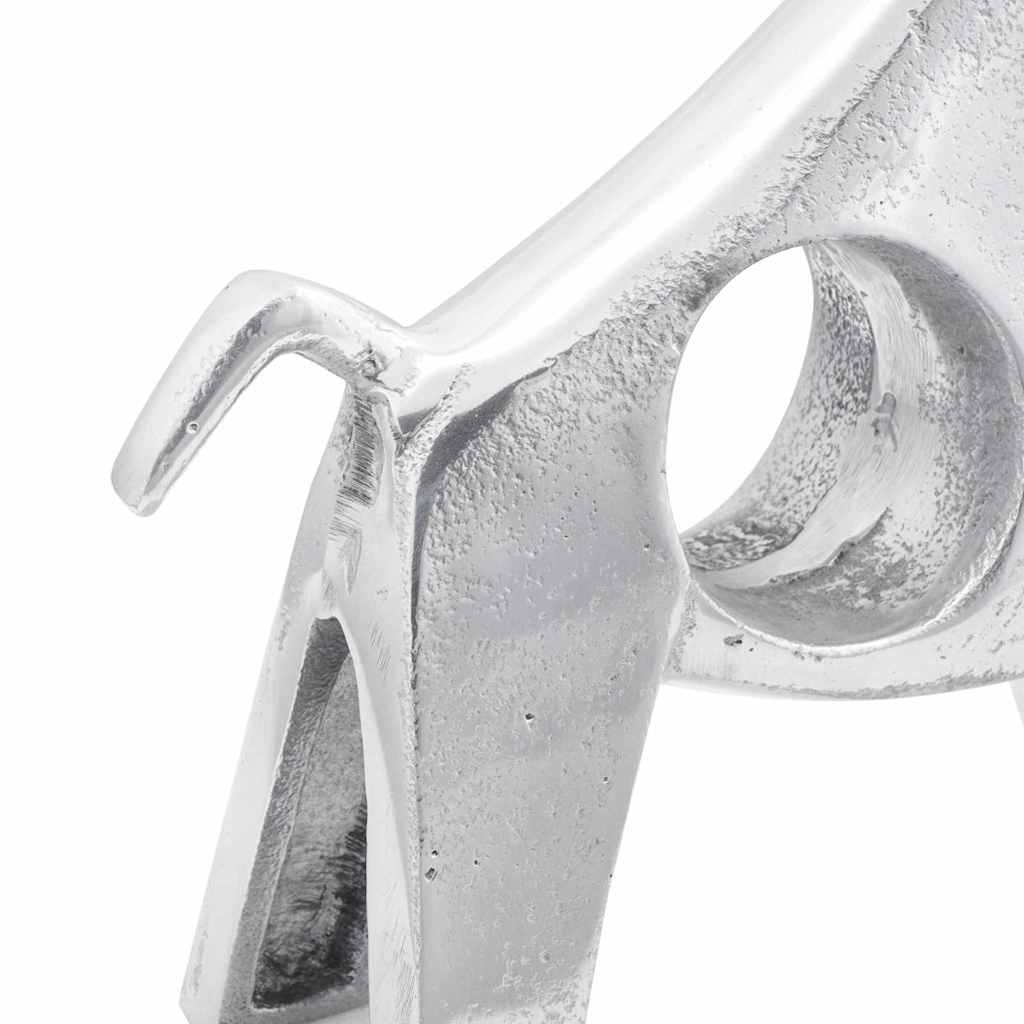 Scultura di toro Argento 22 x 9.5 x 34 cm Alluminio - immagine 7