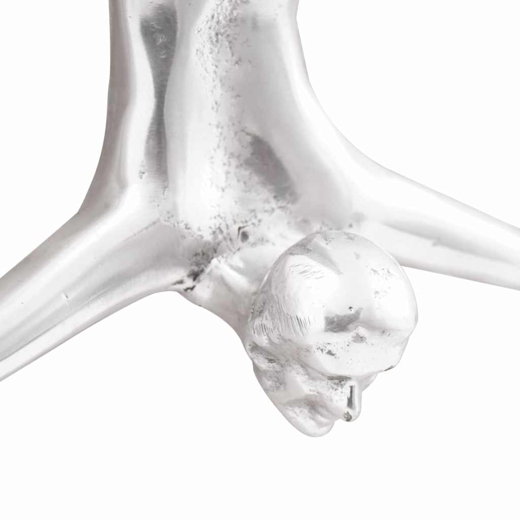 Scultura Argento 22 x 8 x 25 cm Alluminio - immagine 5