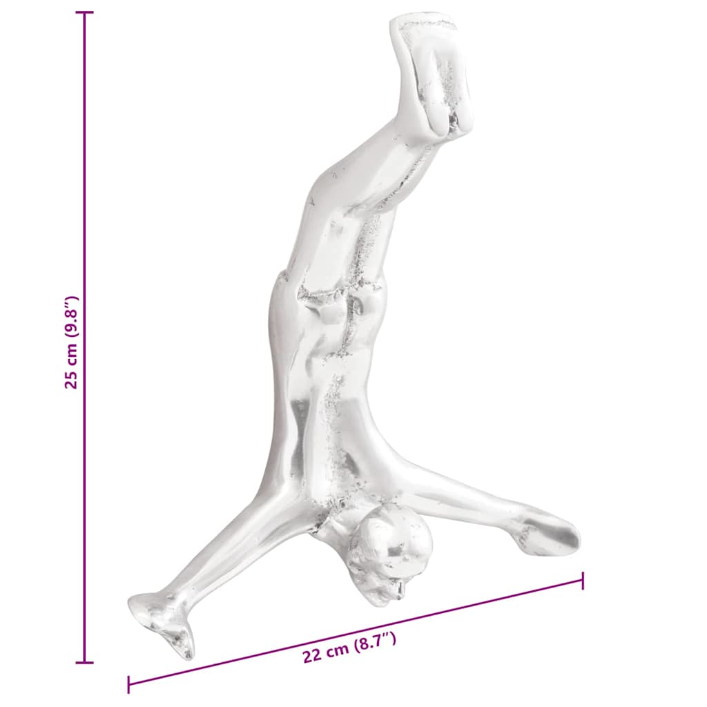 Scultura Argento 22 x 8 x 25 cm Alluminio - immagine 9